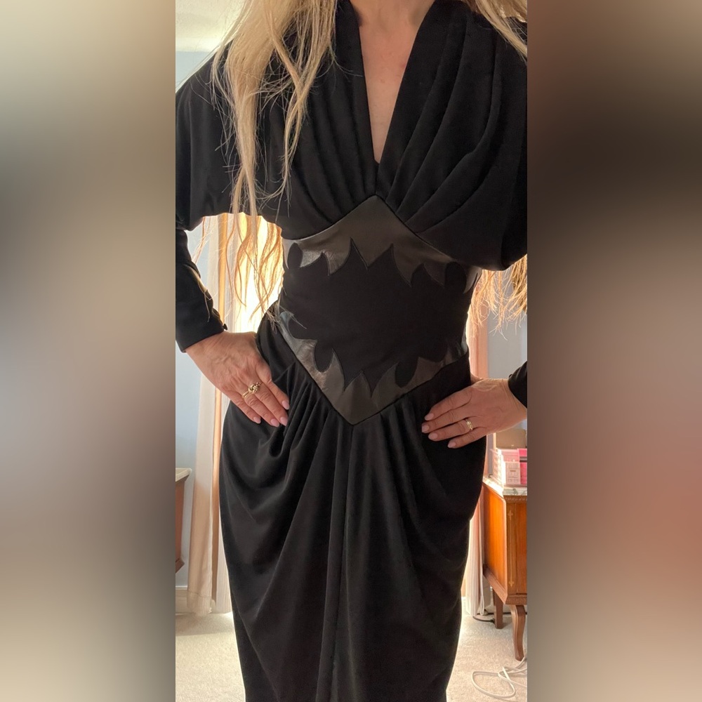 Elegant Black Dress - Patrice Devillard (Paris Designer)